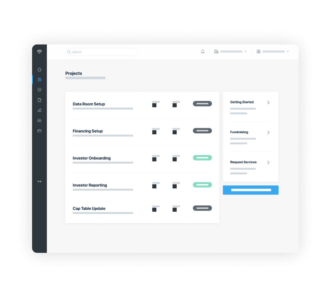 Financing Workflows & Services Example UI